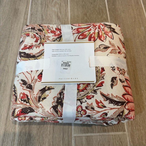$170 Pottery Barn King Duvet Cover In Octavia Paisley Floral - Picture 1 of 2
